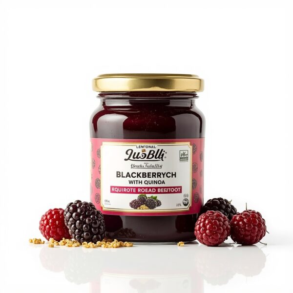 Blackberry jam with quinoa and beetroot Blackberry jam with quinoa and beetroot