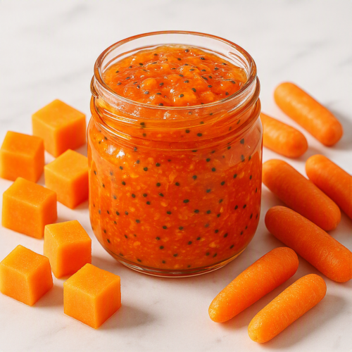 Papaya and carrot jam with chia seeds Papaya and carrot jam with chia seeds